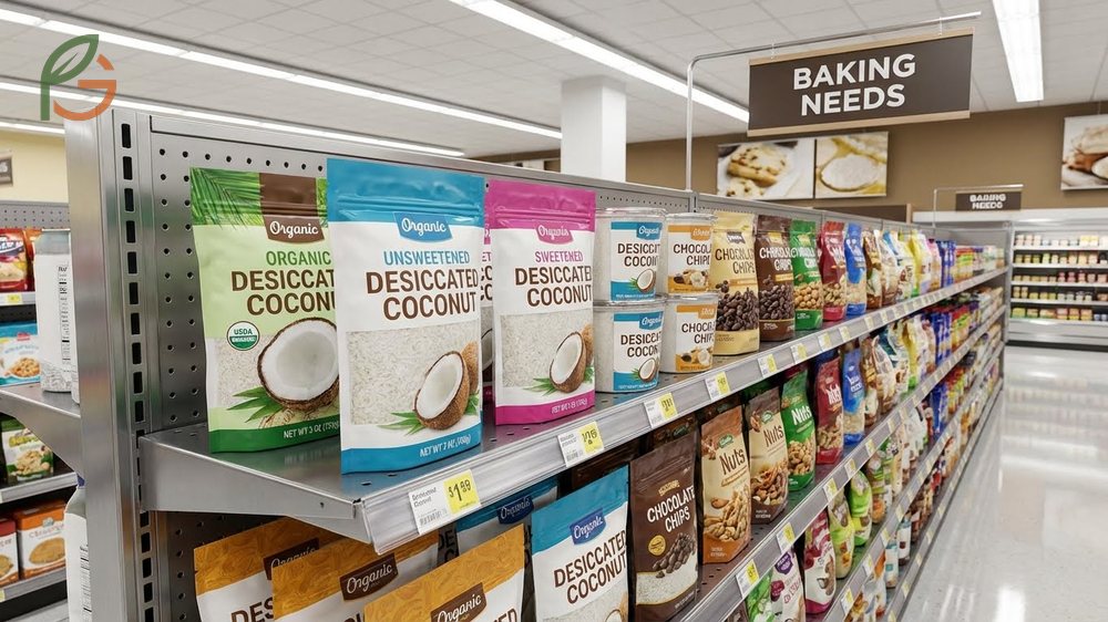 Where to buy desiccated coconut at supermarkets and online retailers like Amazon offering organic and unsweetened varieties.