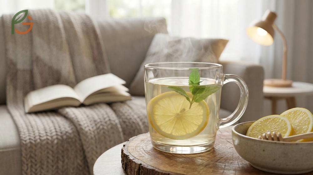Is lemon water good for sore throat when consumed warm to increase blood flow and soothe irritation.