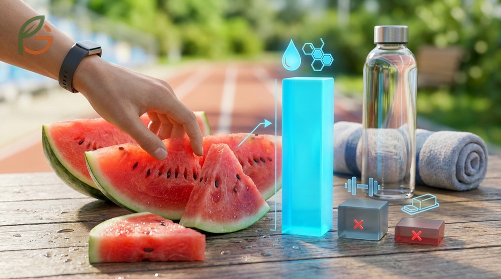 Macros of watermelon consist primarily of carbohydrates with only 0.6 grams of protein and negligible fat per serving.