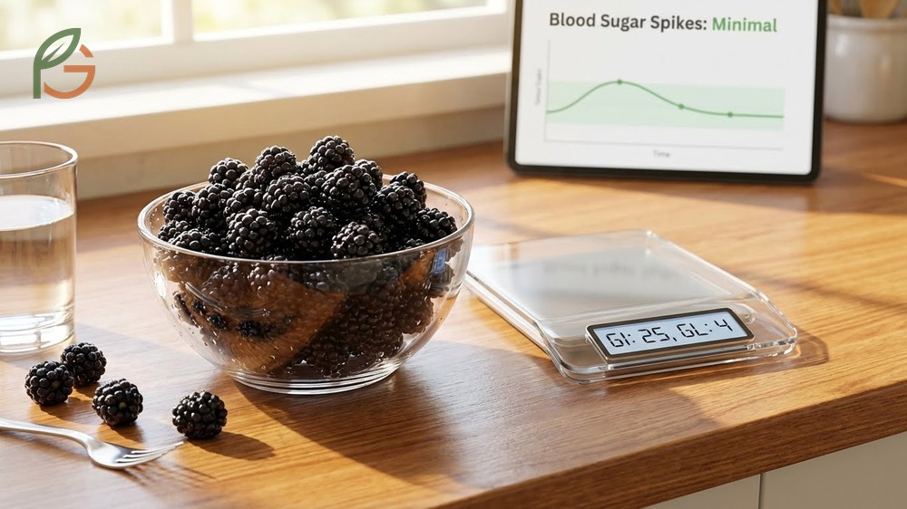 Are blackberries good for diabetics due to a low glycemic index of 25 and high fiber content.