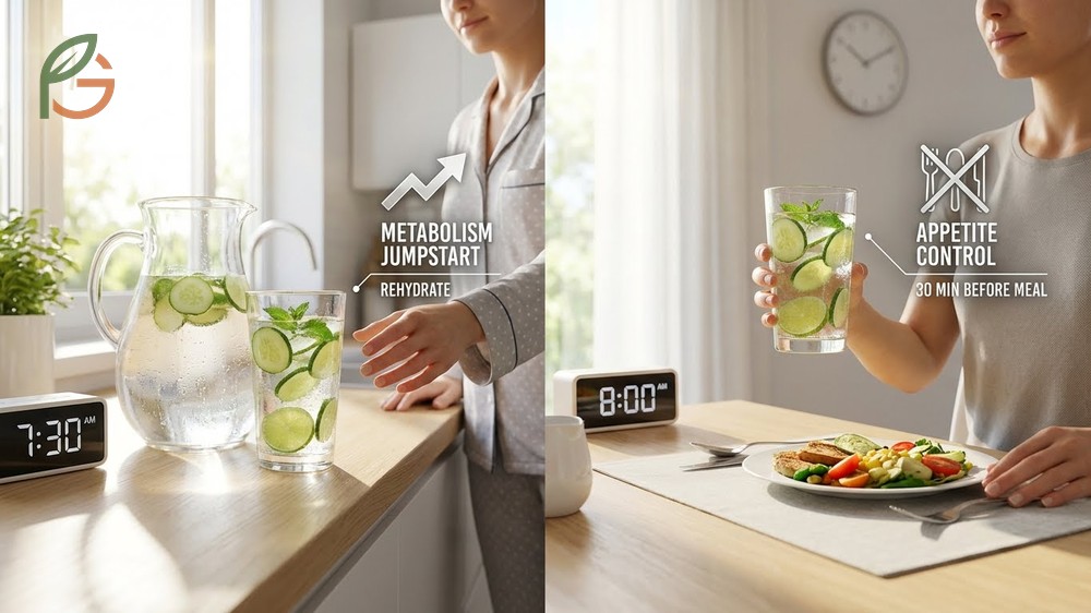 Best time to drink detox water is within 30 minutes of waking to jumpstart metabolism and rehydrate the body.