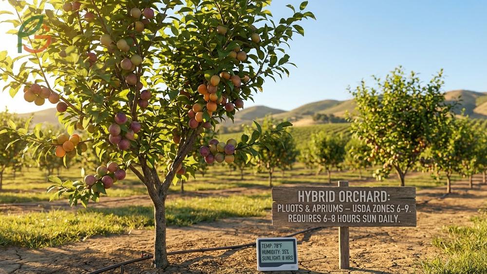 Growing plum apricot hybrids requires 6 to 8 hours of direct sunlight and well-drained loamy soil.