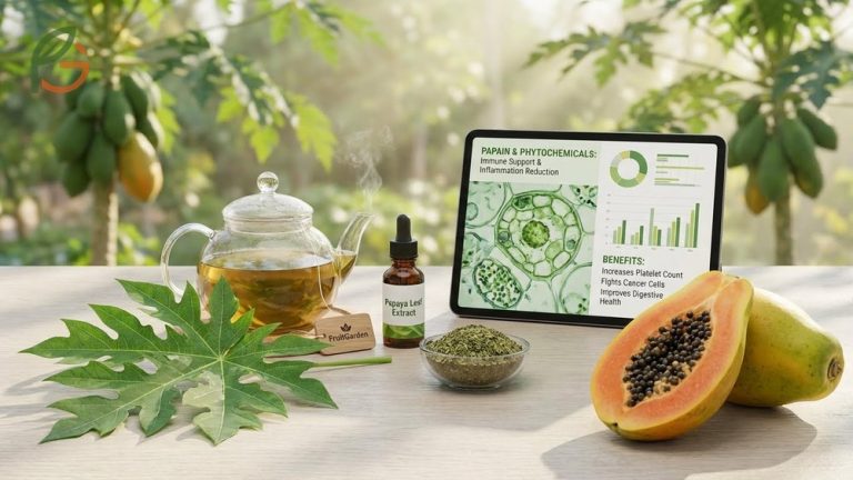 Benefits of papaya leaves include increasing platelet counts and fighting cancer cells while improving digestive health.