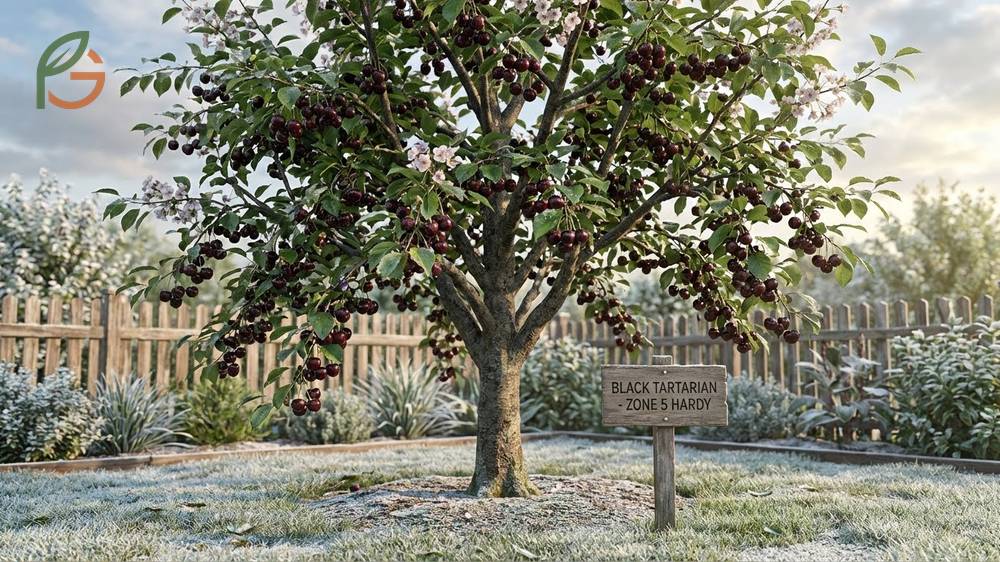 Best cherry trees for zone 5 including cold-hardy Montmorency and Black Tartarian varieties that survive minus 20 degrees Fahrenheit.