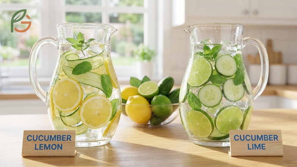 Cucumber lemon vs cucumber lime comparison shows lemons have higher vitamin C while limes offer a smoother taste.