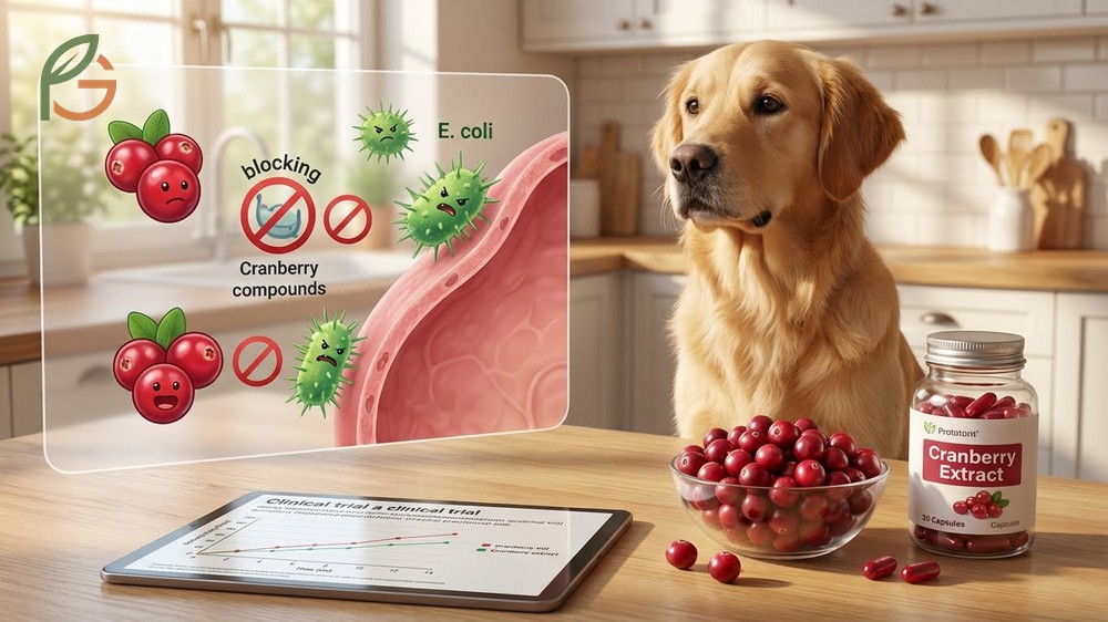 Cranberry for dogs UTI prevention relies on proanthocyanidins to block bacterial adhesion and support urinary health.