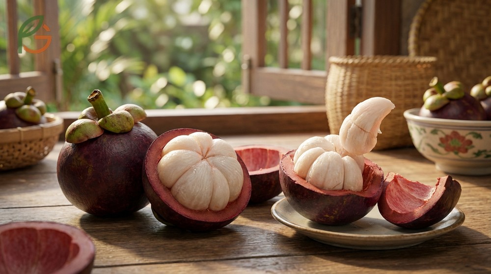 How to eat mangosteen flesh involves popping the 4 to 8 soft juicy segments directly into your mouth.
