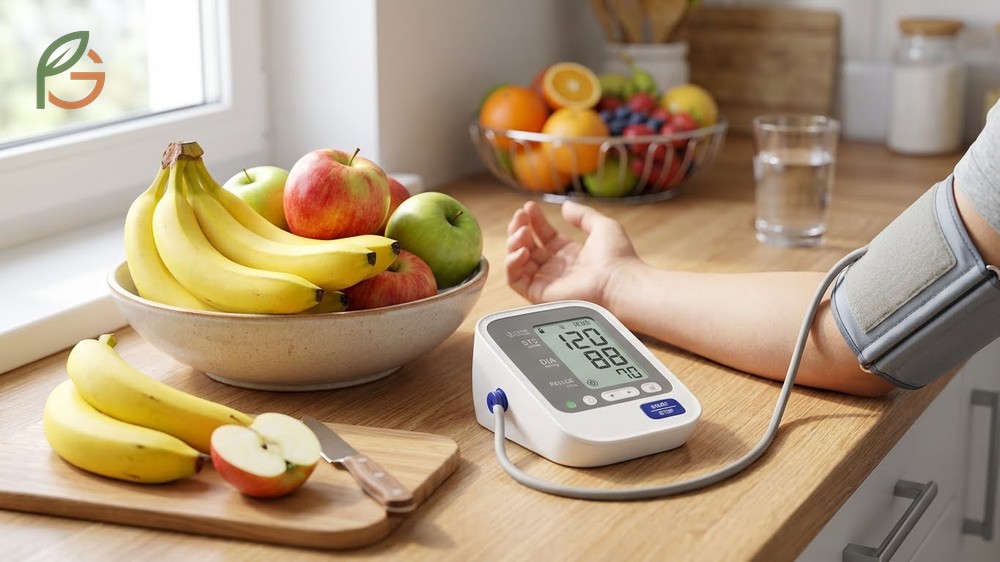 Bananas and blood pressure management work together through the DASH diet to lower cardiovascular mortality risks.