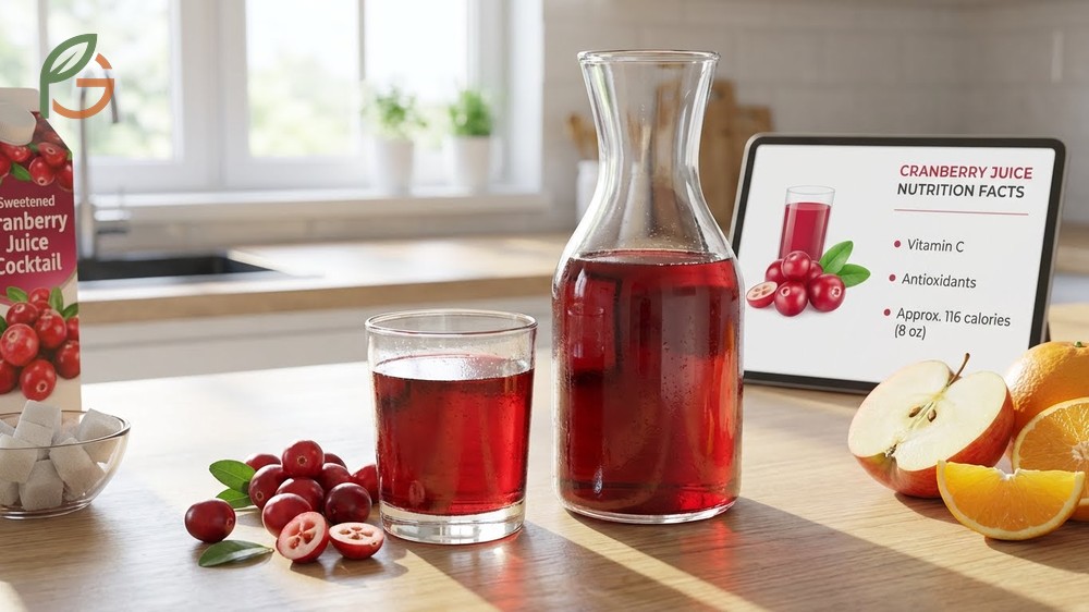 Cranberry juice nutrition facts show 86 percent water content and minimal fiber in unsweetened varieties.