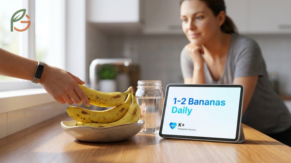 How many bananas to lower blood pressure recommendations suggest eating 1 to 2 fruits daily for optimal potassium intake.