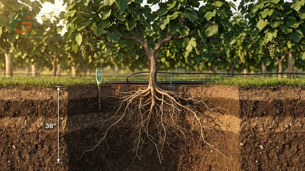 How to care for grape vines by maintaining soil pH between 5.5 and 6.5 to optimize nutrient availability.