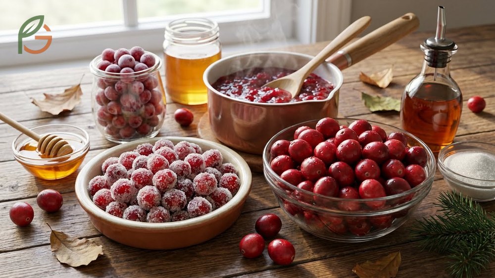How to eat cranberries by sweetening fresh berries or freezing them for up to a year for later use.