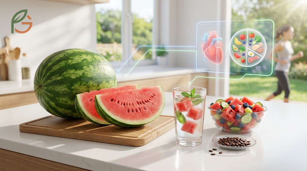Health benefits of watermelon include reducing systemic inflammation and boosting antioxidant capacity in the body.