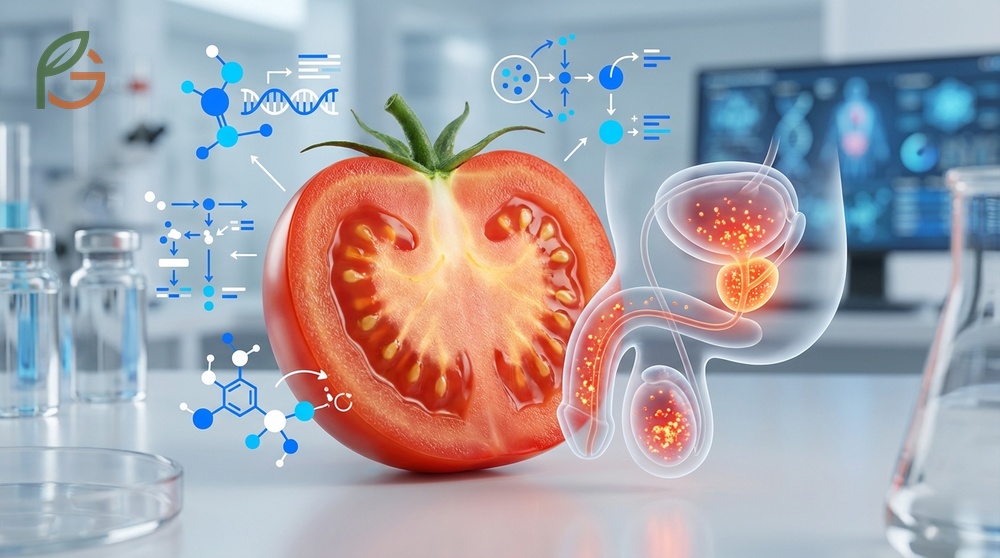 Lycopene benefits in tomatoes feature potent antioxidant activity that neutralizes singlet oxygen effectively.