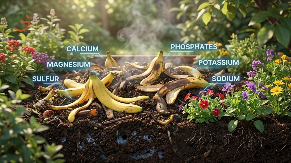 Composting banana peels adds essential calcium and sulfur to your pile for balanced organic garden soil.