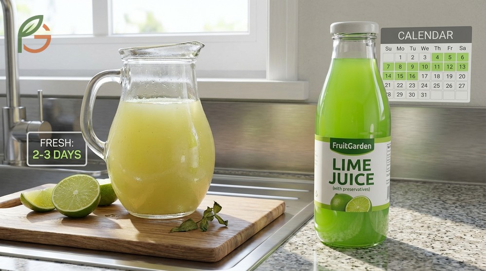 Does lime juice go bad guide contrasting 3 day fridge life of fresh juice vs bottled preservatives.