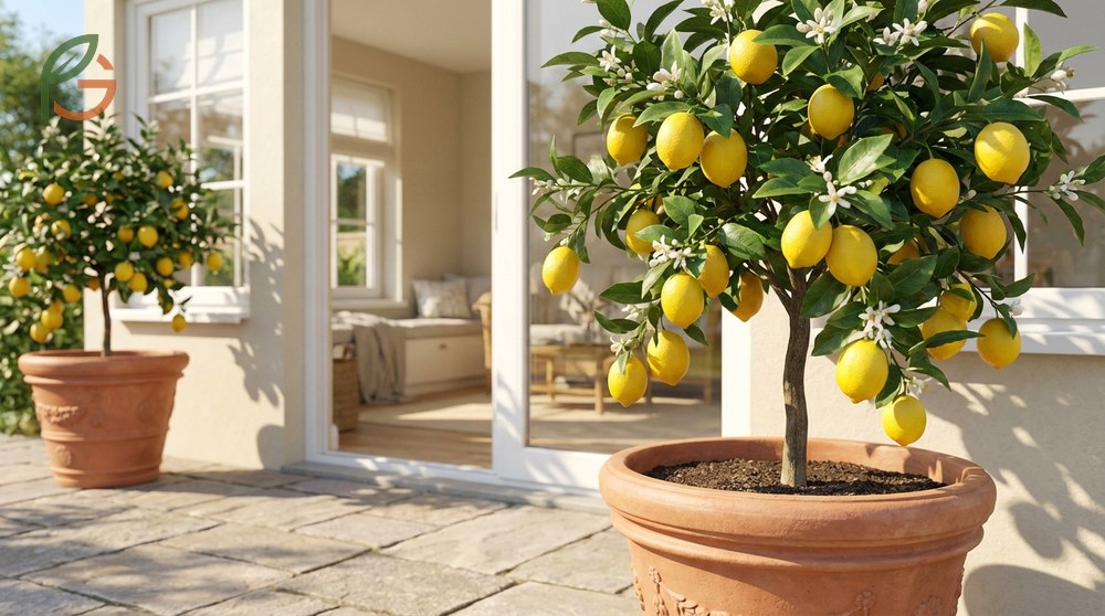 Growing meyer lemon in pots requires a minimum 15-20 gallon container with multiple drainage holes for healthy roots.