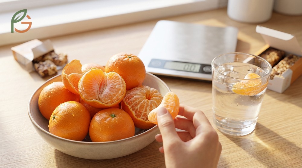 Are tangerines good for weight loss thanks to low calorie density of 47 calories and high water content.