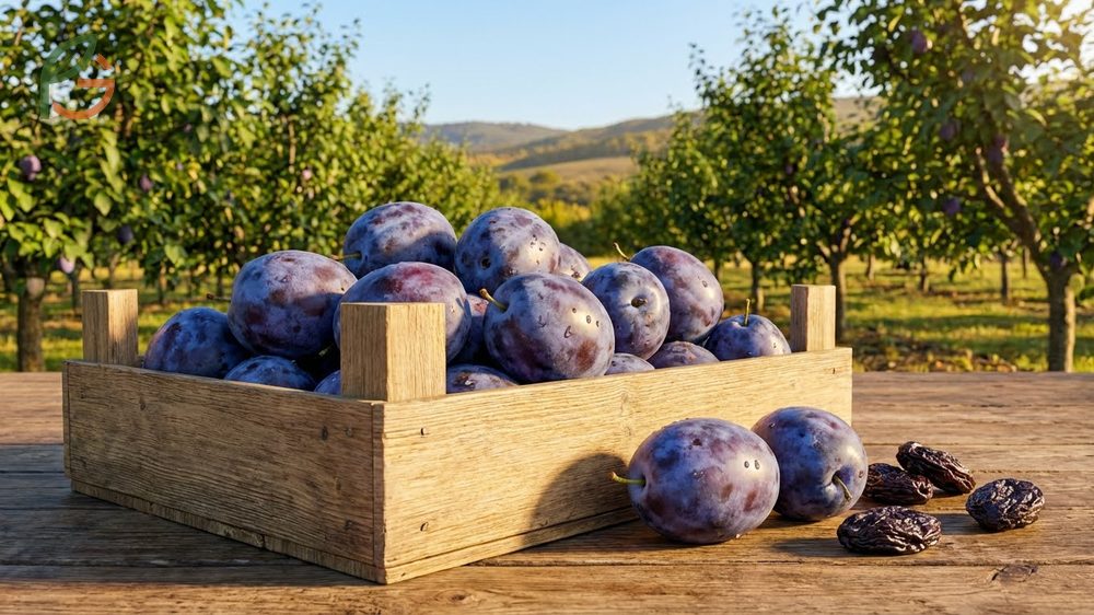 Which plum varieties make the best prunes include French d'Agen and Italian Prune due to their high sugar levels.