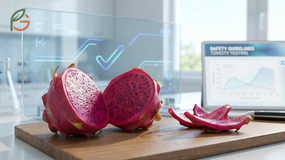 Safety guidelines for eating dragon fruit peel emphasize washing thoroughly to remove potential pesticide residues.