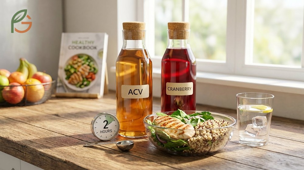 Apple cider vinegar and cranberry juice for weight loss works by delaying gastric emptying and increasing satiety.