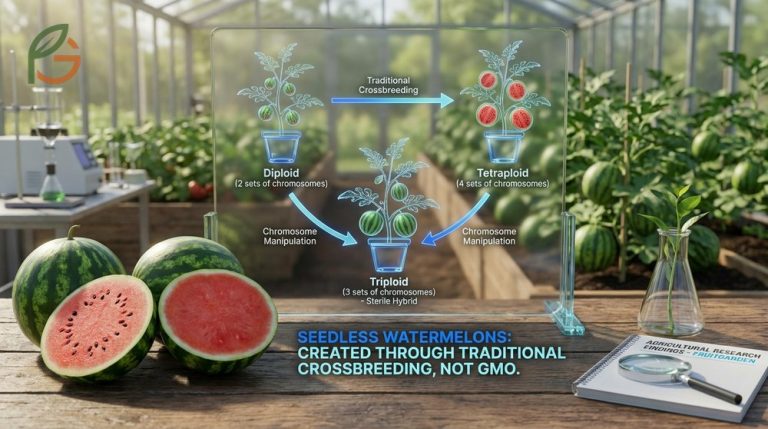 Are seedless watermelons GMO explained by clarifying they are sterile hybrids created through crossbreeding.