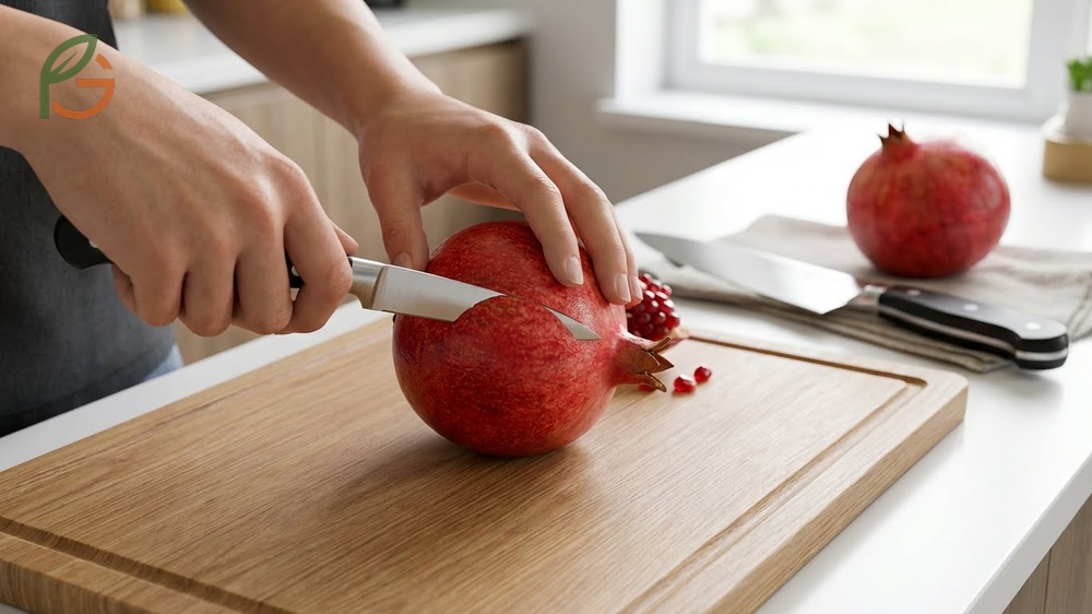 Best knife for cutting pomegranate is a sharp 3-inch paring knife that offers precision without piercing seeds.