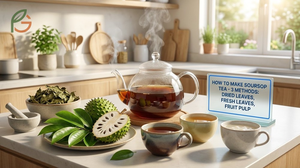 How to make soursop tea uses dried leaves which retain potency for up to three years compared to fresh ones.