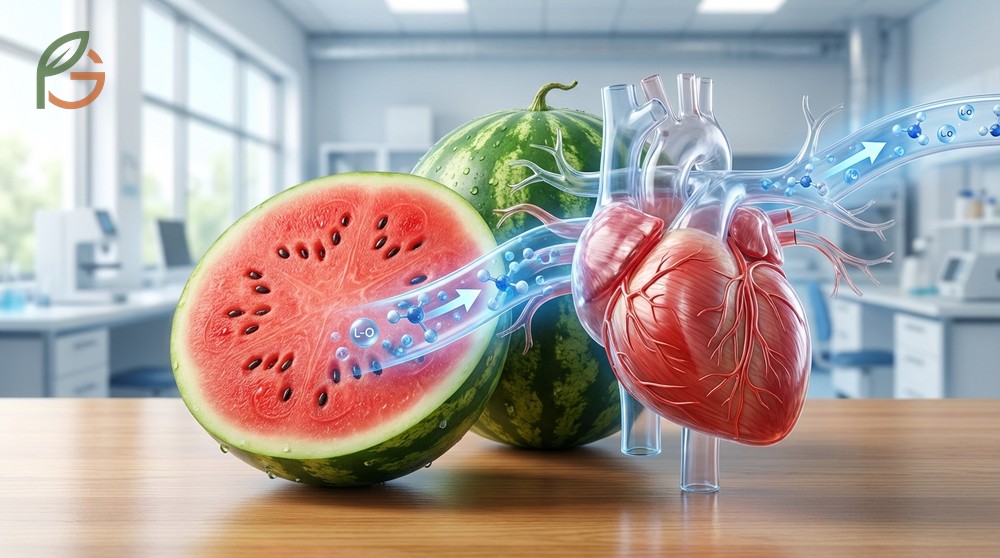 Is watermelon good for your heart by utilizing citrulline to improve blood flow and reduce arterial stiffness.