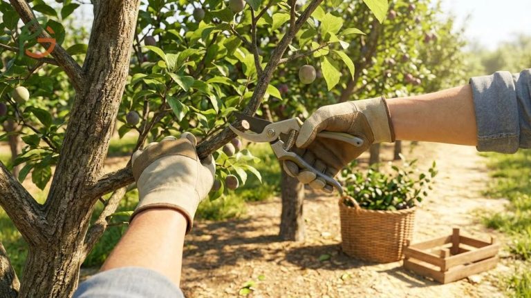 Pruning plum trees in summer protects against deadly silver leaf disease while maximizing fruit production.