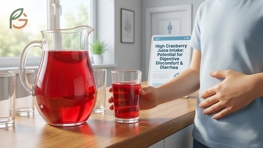 Can cranberry juice cause diarrhea due to high organic acid content and tannins irritating the digestive system.