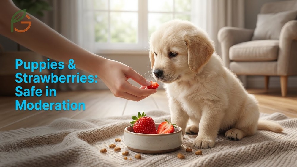 Can puppies eat strawberries in tiny portions after weaning to avoid stomach upset and choking.