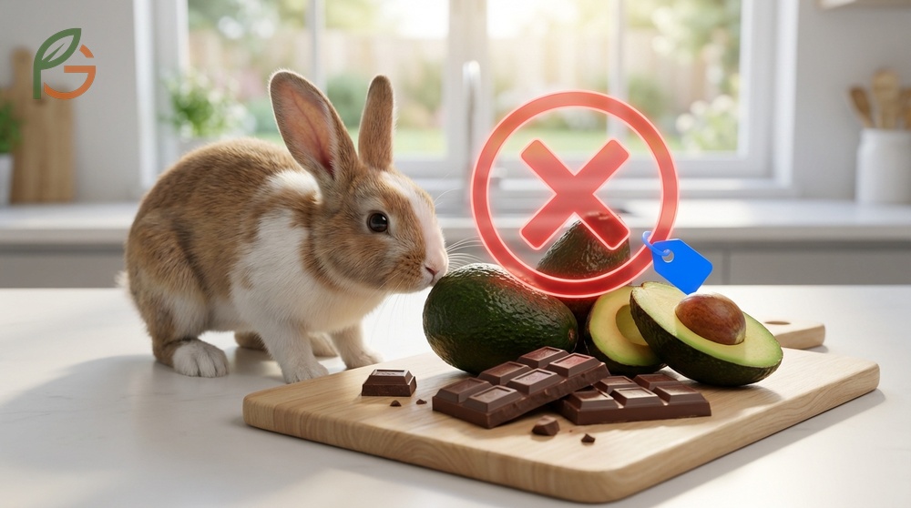 Foods toxic to rabbits warning against avocado and chocolate which cause severe health issues.