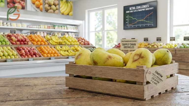 Why can't you buy pawpaws in stores due to rapid spoilage that prevents distribution through standard supply chains.