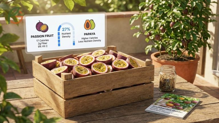 Calories in passion fruit explained with 17 calories per fruit and high fiber content for healthy snacking.