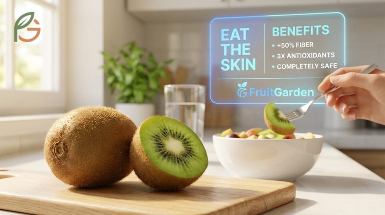 Can you eat kiwi skin to increase fiber intake by fifty percent and boost antioxidants.