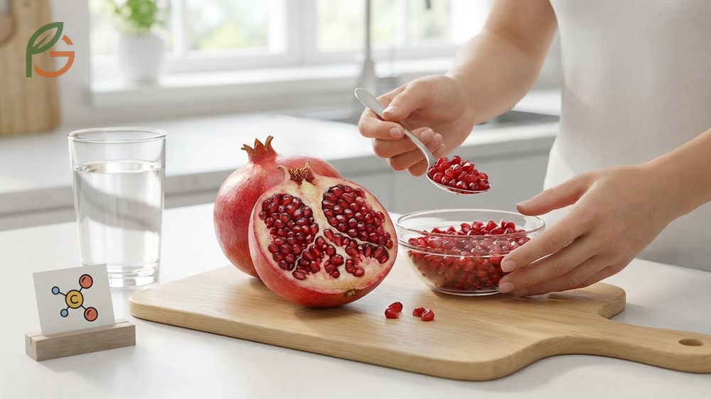 How to eat a pomegranate starts with extracting fresh arils using the water bowl method to separate the membrane.
