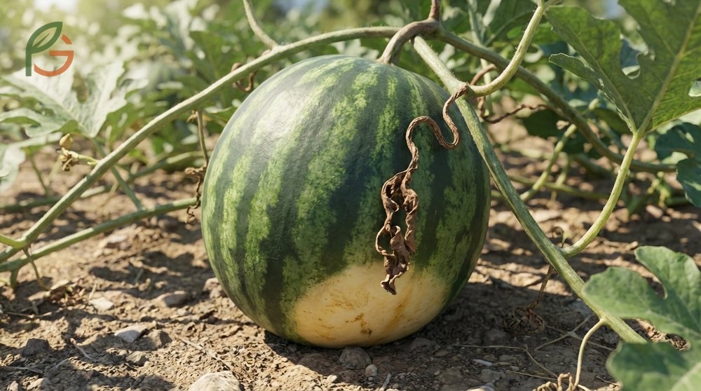 When to harvest watermelon correctly requires checking the tendril method and ground spot color together.