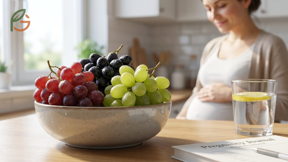Are grapes good for pregnancy benefits including digestive support and hydration.