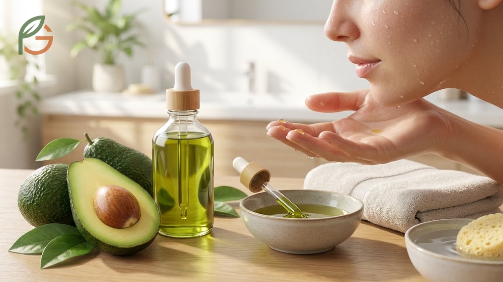 Recipe and benefits of using homemade avocado oil for skin care treatments and hydration.