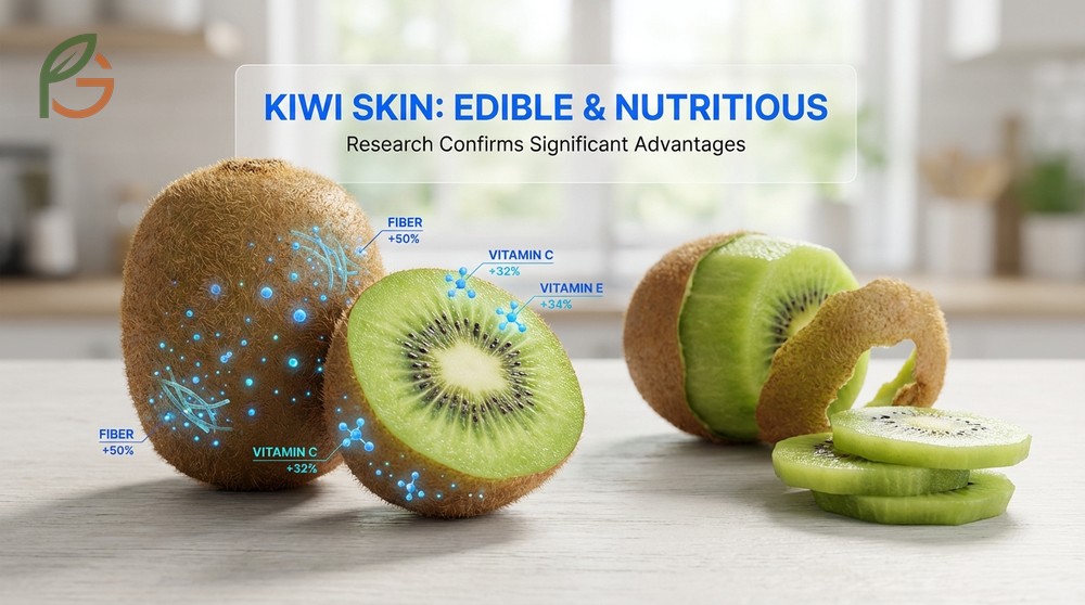 Can you eat kiwi skin which is safe and rich in vitamins despite the fuzzy texture.