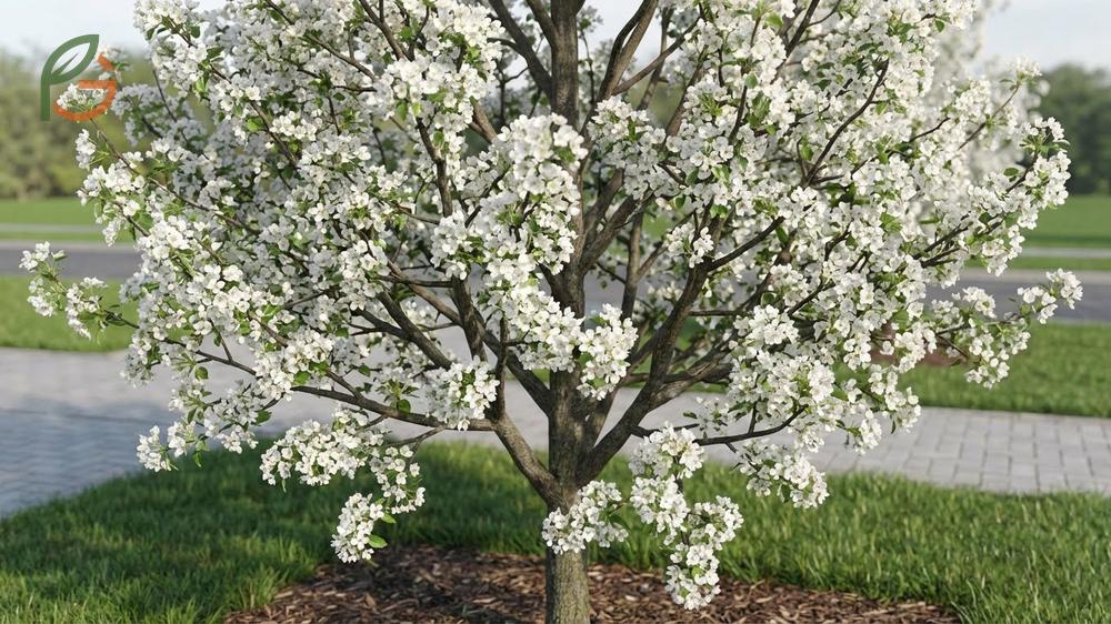 Cleveland Select pear tree characteristics showing improved branch structure but retaining the offensive spring odor.