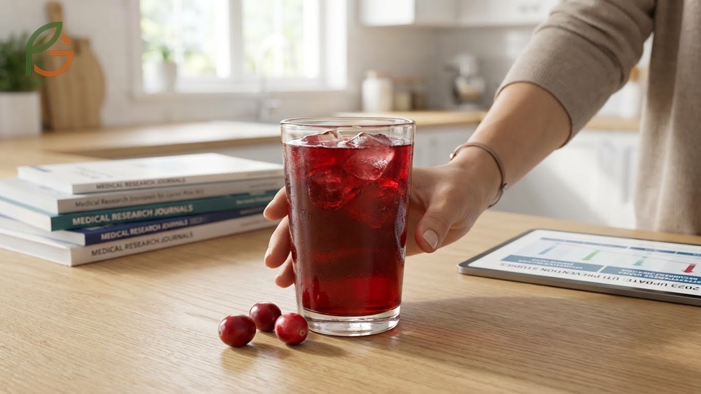 Cranberry juice helps with UTI prevention specifically for women with recurrent infections rather than active ones.