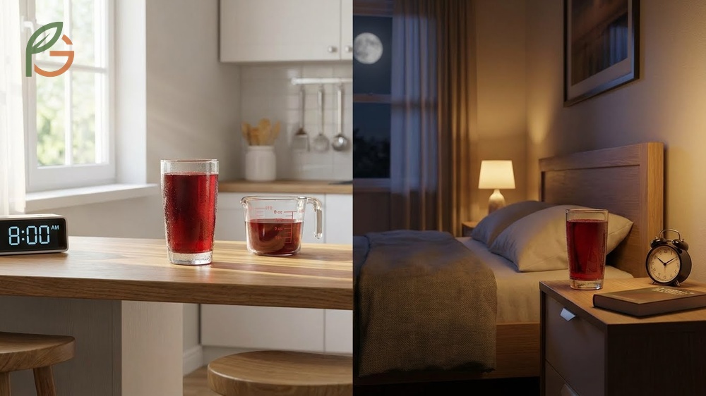 How much tart cherry juice for sleep involves drinking 8 ounces twice daily for optimal results.