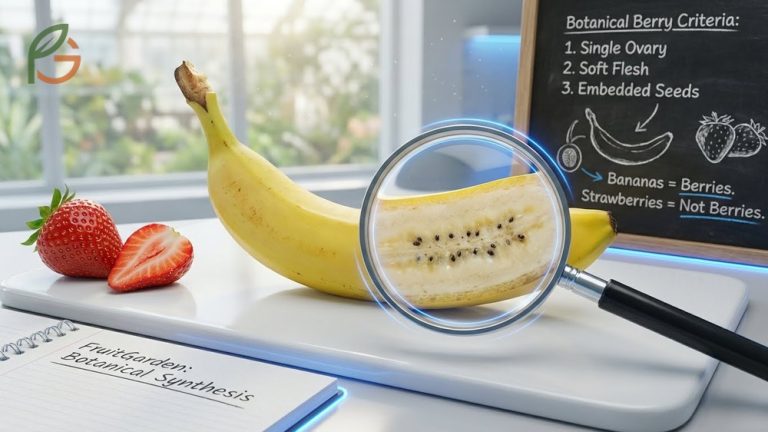 Is a banana a berry explained through botanical science regarding seed placement and ovary structure.
