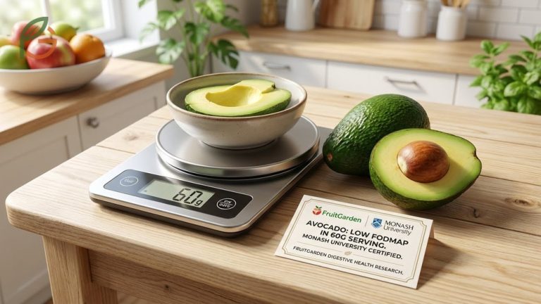 Is avocado low fodmap guide showing safe 60g servings and digestive health benefits based on Monash University research.