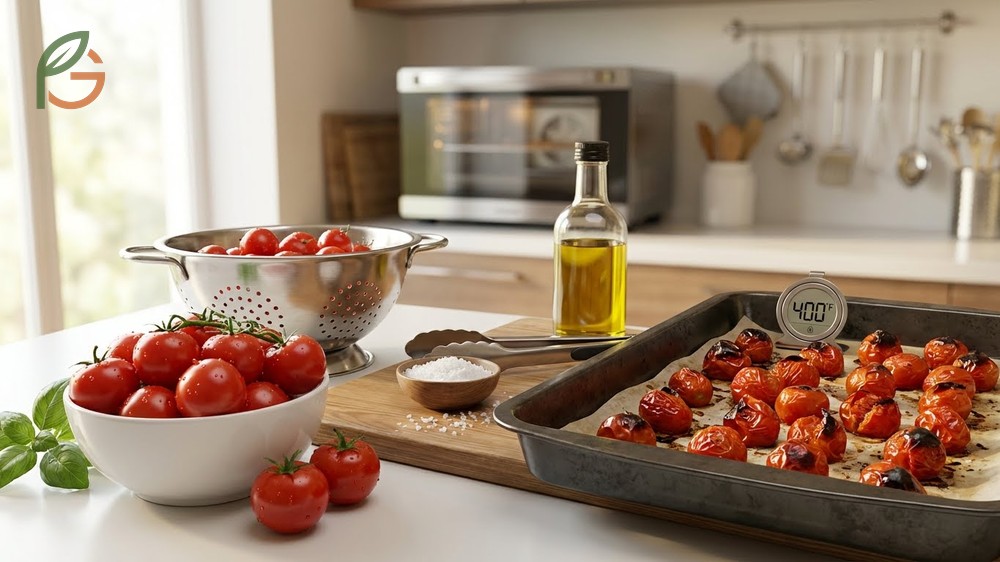 Cherry vs grape tomatoes cooking performance varies as grape tomatoes roast well at 400 degrees while cherries need lower heat.