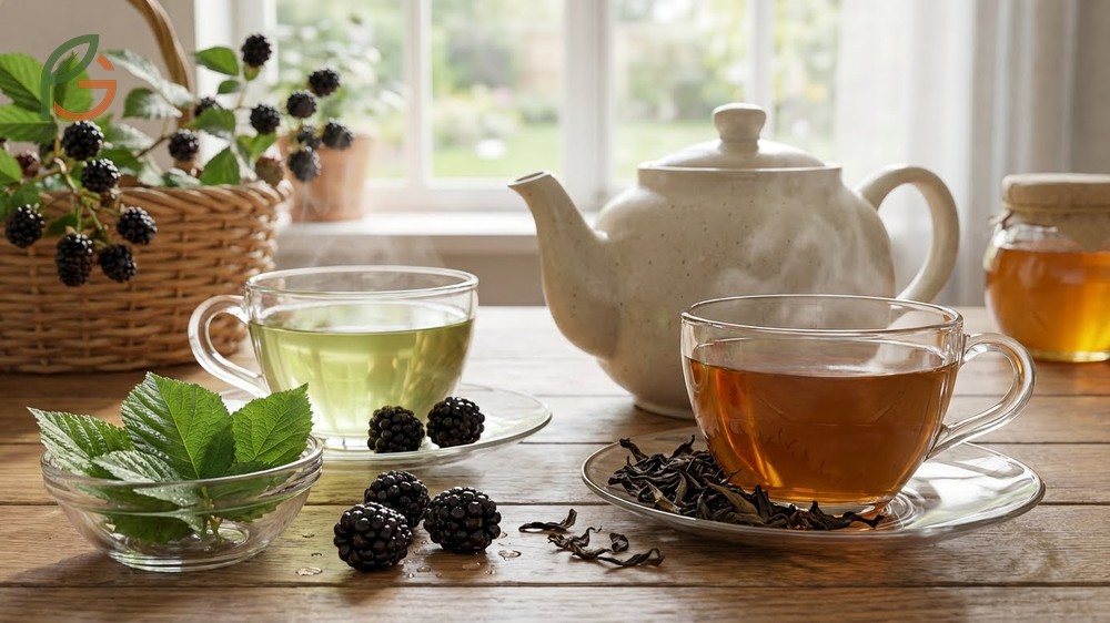 Blackberry leaf tea contains diverse phytochemicals like flavonoids and tannins that enhance immune system function.
