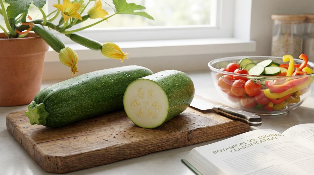 Is zucchini a fruit or vegetable answered by its development from the flower ovary containing seeds.