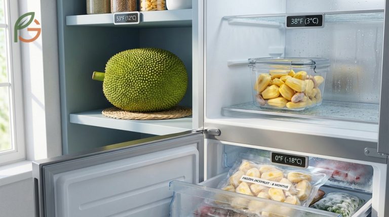 How to store jackfruit correctly involves keeping unripe fruit cool and refrigerating cut pods to maintain texture and freshness.